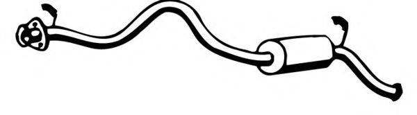 Глушитель выхлопных газов конечный FONOS 614251