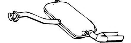 Глушитель выхлопных газов конечный FONOS 616967