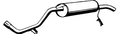 Глушитель выхлопных газов конечный FONOS 615359