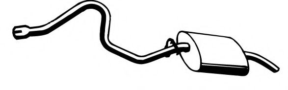 Глушитель выхлопных газов конечный FONOS 615479