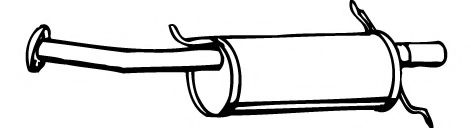 Глушитель выхлопных газов конечный FONOS 620001