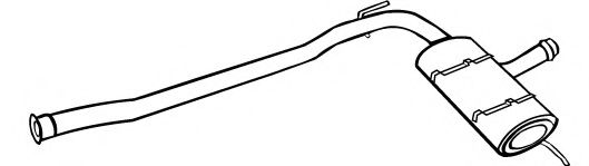 Средний глушитель выхлопных газов FONOS 611234