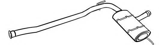 Средний глушитель выхлопных газов ROSI 13254