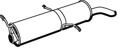 Глушитель выхлопных газов конечный FONOS 613313