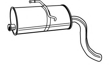 Глушитель выхлопных газов конечный FONOS 613993