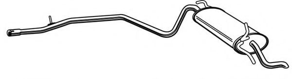 Глушитель выхлопных газов конечный FONOS 610602