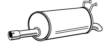 Глушитель выхлопных газов конечный FONOS 610608