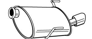 Глушитель выхлопных газов конечный ROSI 12745