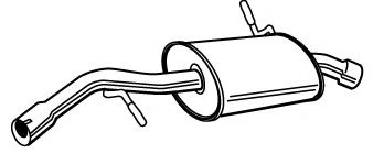 Глушитель выхлопных газов конечный FONOS 615300