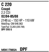Система выпуска ОГ FONOS MBK17865A