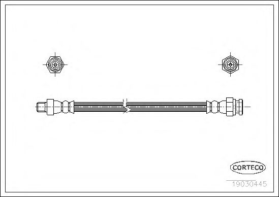 Тормозной шланг CORTECO 19030445