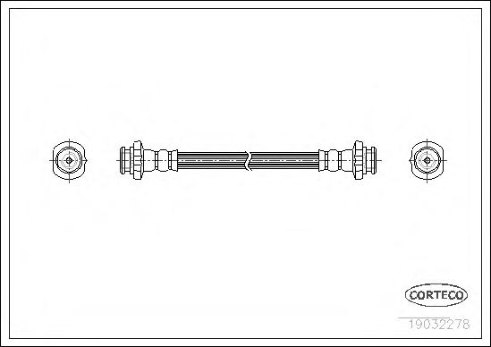 Тормозной шланг CORTECO 19032278