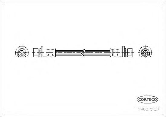 Тормозной шланг CORTECO 19032550
