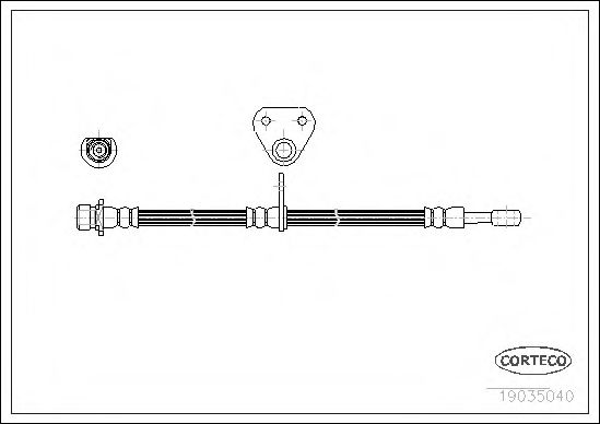 Тормозной шланг CORTECO 19035040
