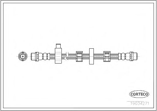 Тормозной шланг CORTECO 19034271