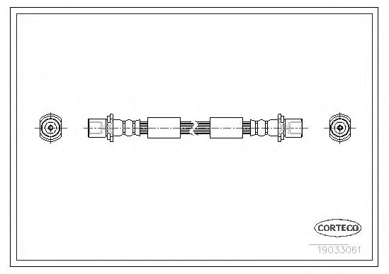 Тормозной шланг CORTECO 19035061