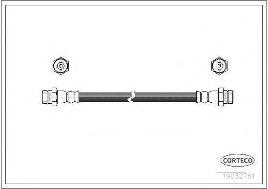 Тормозной шланг CORTECO 19032761