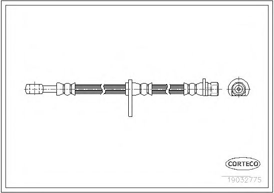 Тормозной шланг CORTECO 19032775