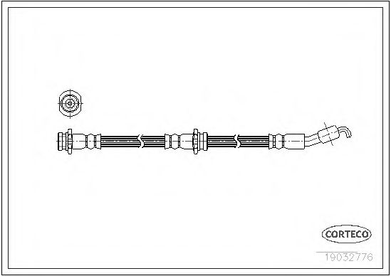Тормозной шланг CORTECO 19032776