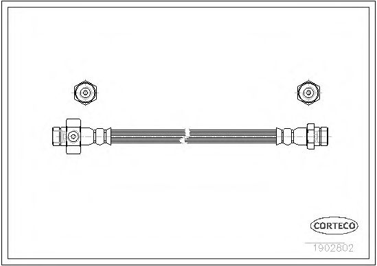 Тормозной шланг CORTECO 19032802