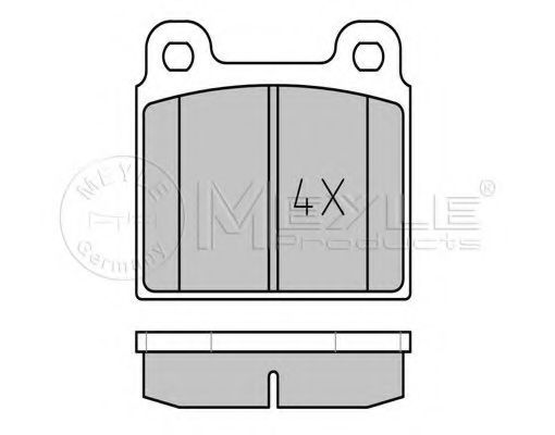 Комплект тормозных колодок, дисковый тормоз MEYLE 025 200 1118