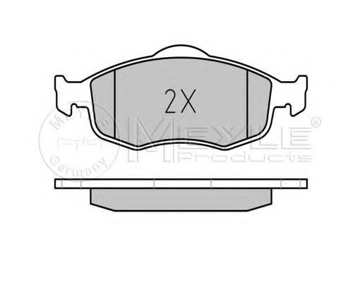 Комплект тормозных колодок, дисковый тормоз MEYLE 21582