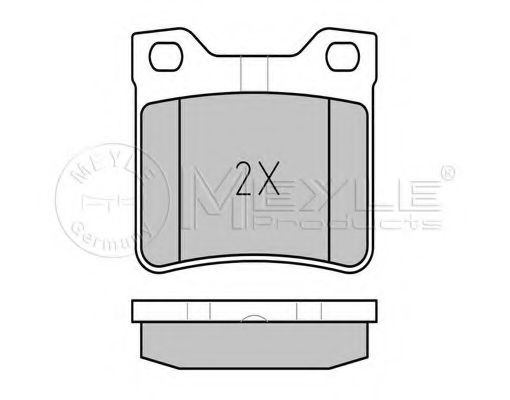 Комплект тормозных колодок, дисковый тормоз MEYLE 21904