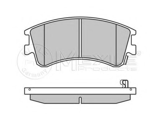 Комплект тормозных колодок, дисковый тормоз MEYLE 24046