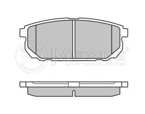 Комплект тормозных колодок, дисковый тормоз MEYLE 025 240 5815/W
