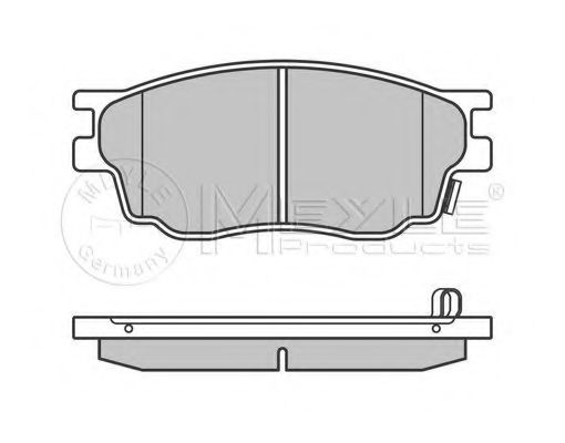 Комплект тормозных колодок, дисковый тормоз MEYLE 24246