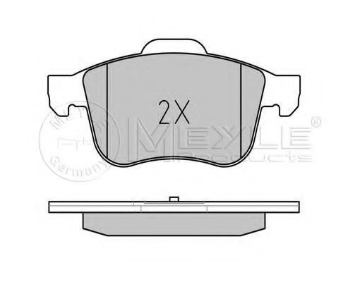 Комплект тормозных колодок, дисковый тормоз MEYLE 24340