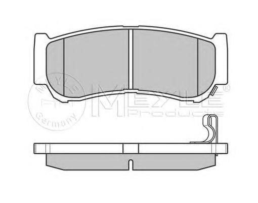 Комплект тормозных колодок, дисковый тормоз MEYLE 24488