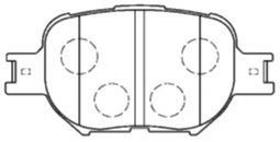 Комплект тормозных колодок, дисковый тормоз AISIN A1N065