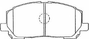 Комплект тормозных колодок, дисковый тормоз AISIN A1N103