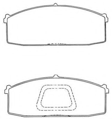 Комплект тормозных колодок, дисковый тормоз AISIN ASN-59