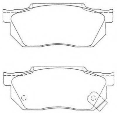 Комплект тормозных колодок, дисковый тормоз AISIN ASN-97W