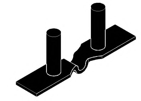 Кронштейн, глушитель IMASAF 093007