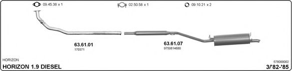 Система выпуска ОГ IMASAF 578000002