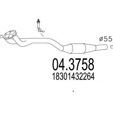 Катализатор MTS 04.3758