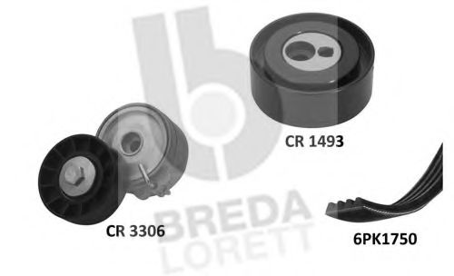 Поликлиновой ременный комплект BREDA  LORETT KCA0006