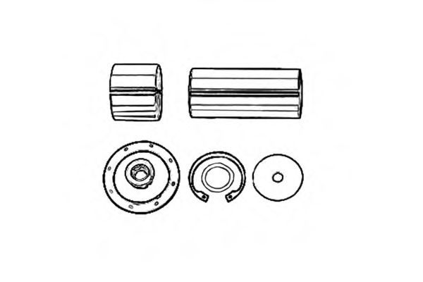 Ремкомплект, шкворень поворотного кулака OCAP 0927437