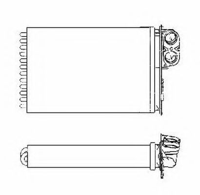 Теплообменник, отопление салона NRF 53553