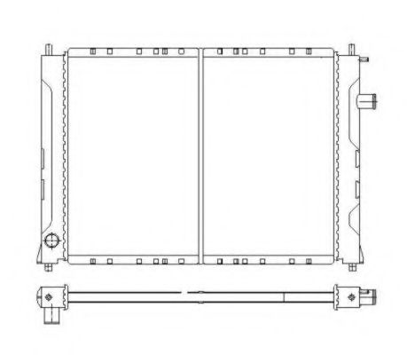 Радиатор, охлаждение двигателя NRF 55326