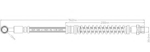 Тормозной шланг REMKAFLEX 2916