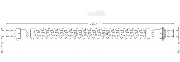 Тормозной шланг REMKAFLEX 3099