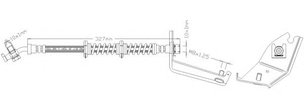Тормозной шланг REMKAFLEX 3805