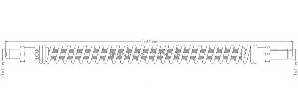 Тормозной шланг REMKAFLEX 3818
