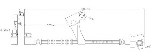 Тормозной шланг REMKAFLEX 5065