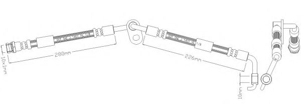 Тормозной шланг REMKAFLEX 5192