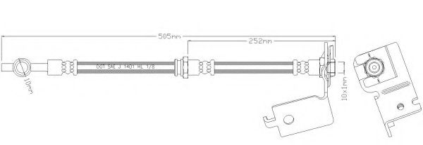 Тормозной шланг REMKAFLEX 5933